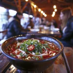 Hidangan makanan pedas dengan capsaicin untuk metabolisme